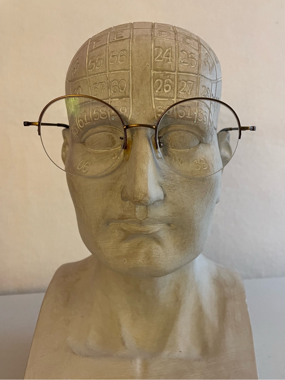 Eyebuydirect Albee Eyeglasses Frames Only Round Bronze Semi-Rimless